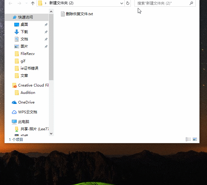 文件恢复 文件恢复