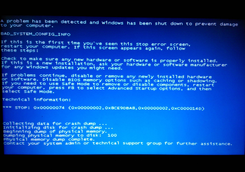 蓝屏代码 蓝屏代码