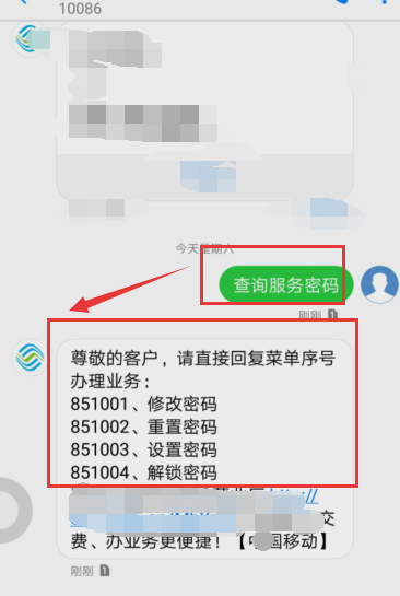 服务密码 服务密码